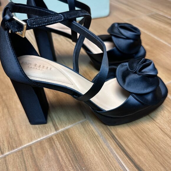 Ted Baker Women's Maddy Rose-006 High Heel Black Platform Shoes Size 7.5 NEW!! - Picture 4 of 8